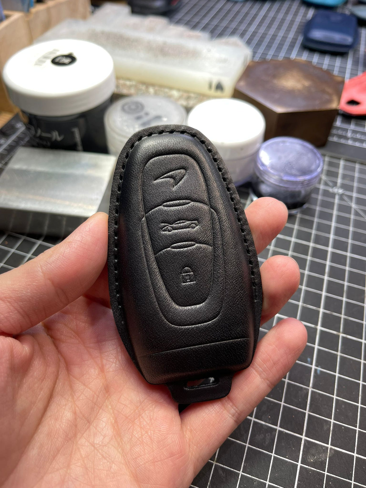 Mclaren Leather Key Cover Mclaren Artura — Rivtec Auto Retrofits