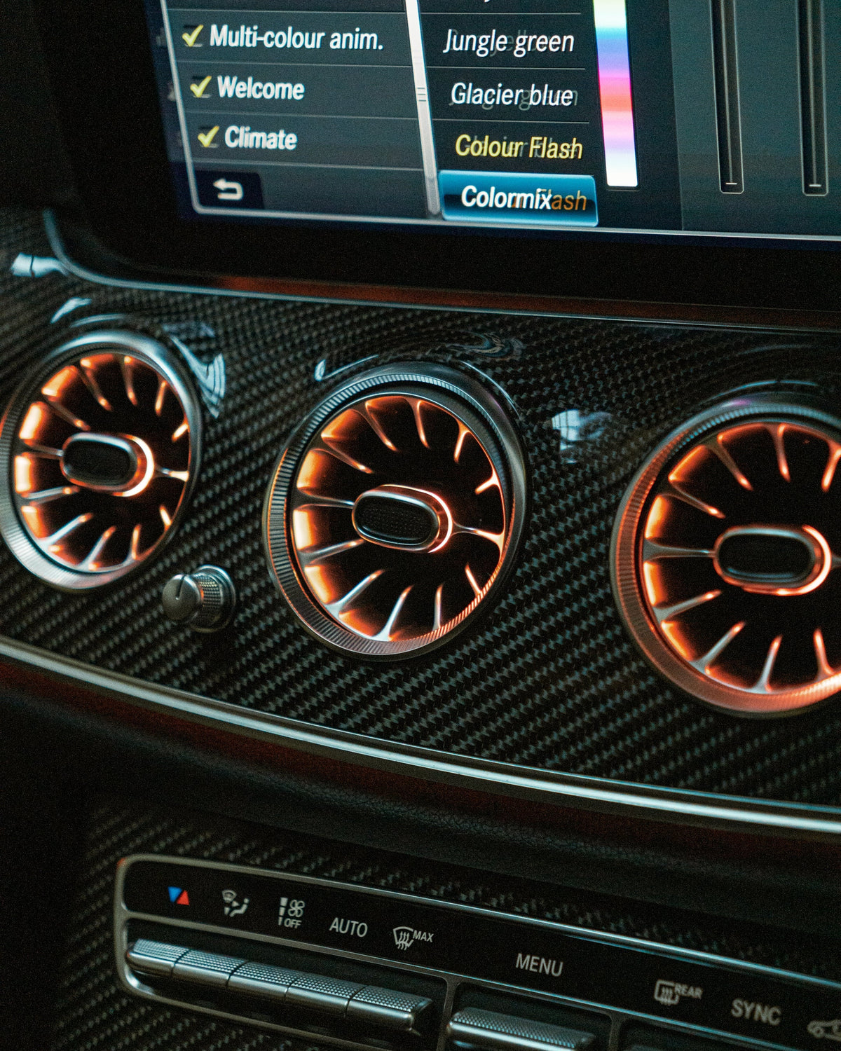 Mercedes W213 E class Saloon Ambient Air-vent With 3D Speaker