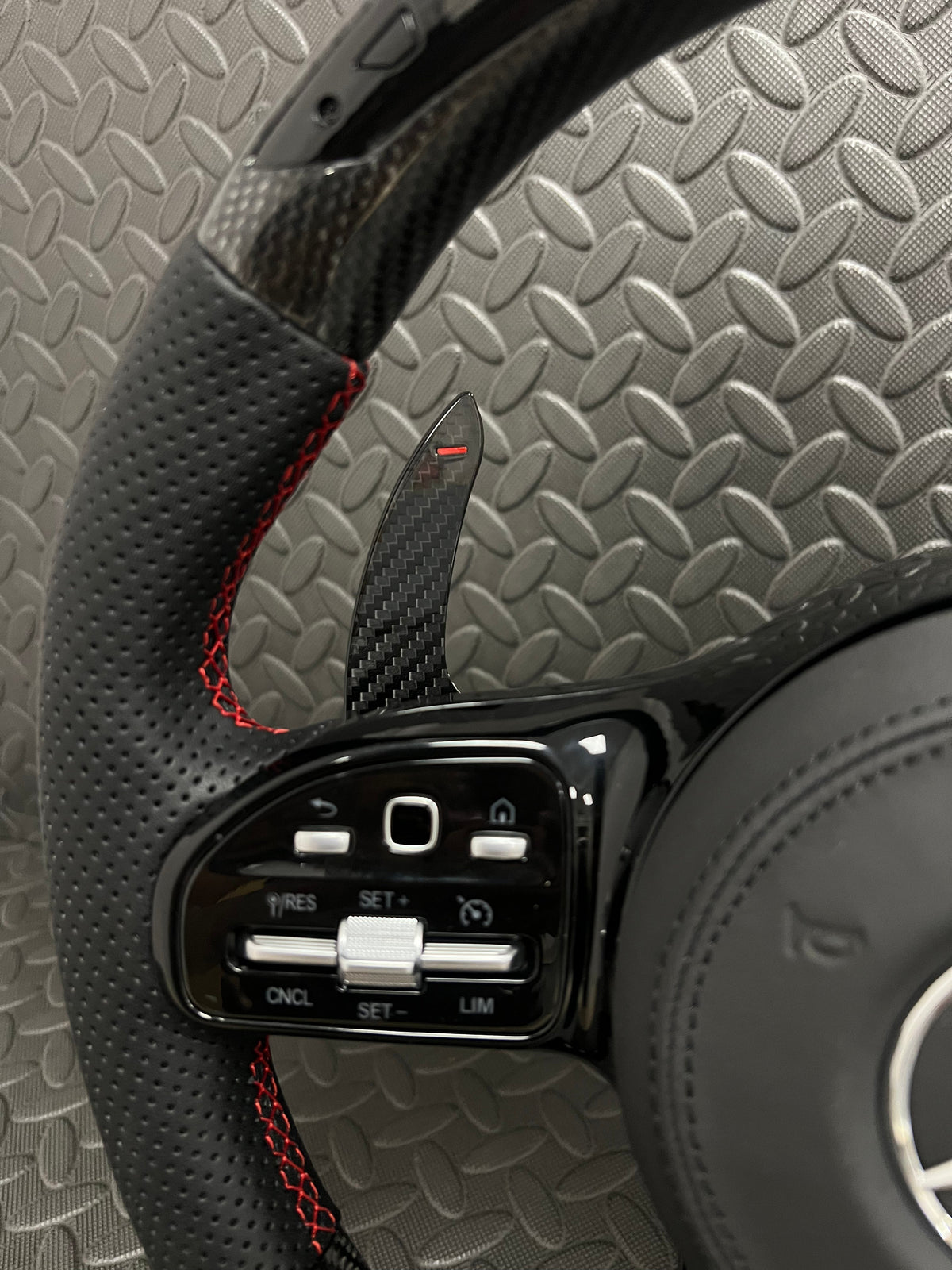 Mercedes A C E Class Carbon Fibre LED Steering Wheel — Rivtec Auto Retrofits