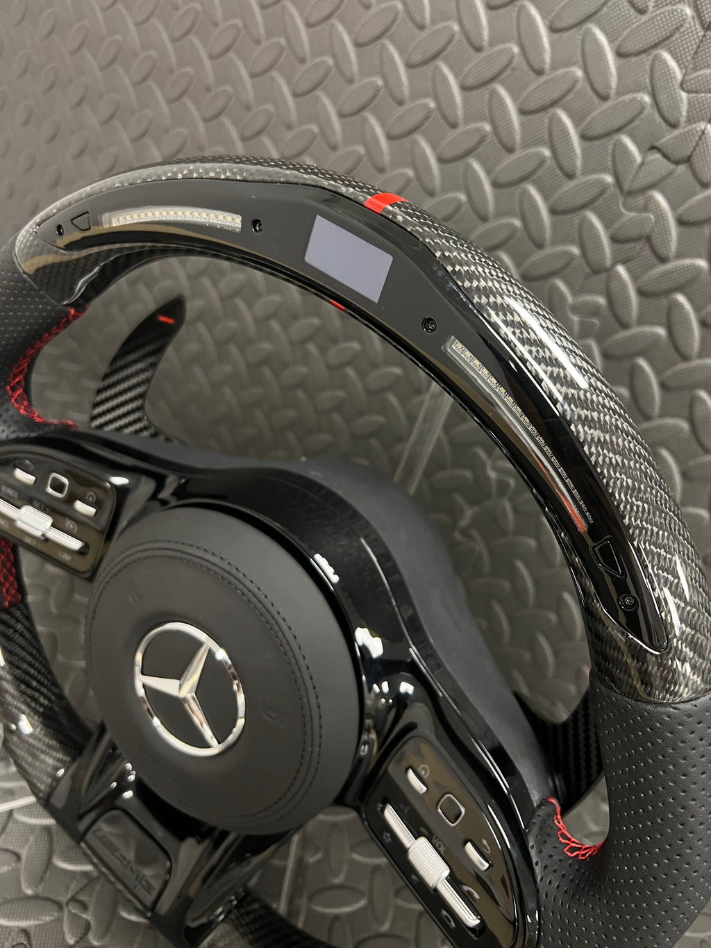 Mercedes A C E Class Carbon Fibre LED Steering Wheel — Rivtec Auto Retrofits