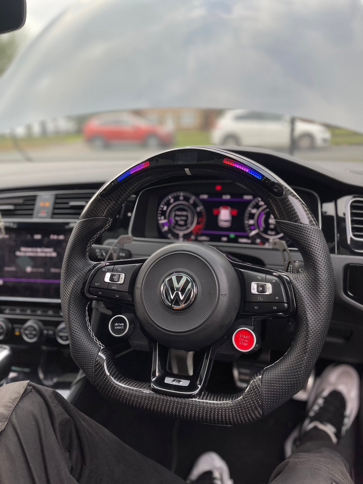 Volkswagen Golf MK 7 and 7.5 Carbon Fibre LED Steering Wheel — Rivtec Auto Retrofits