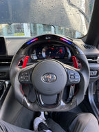 Toyota Supra MK5 A90 Carbon Fibre LED Steering Wheel — Rivtec Auto Retrofits