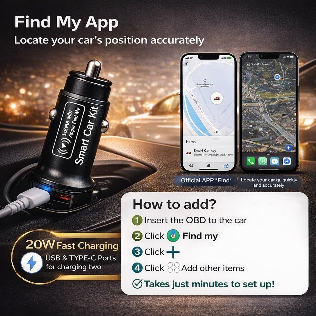 SecureDrive™ GPS Tracker with USB-C & A Power