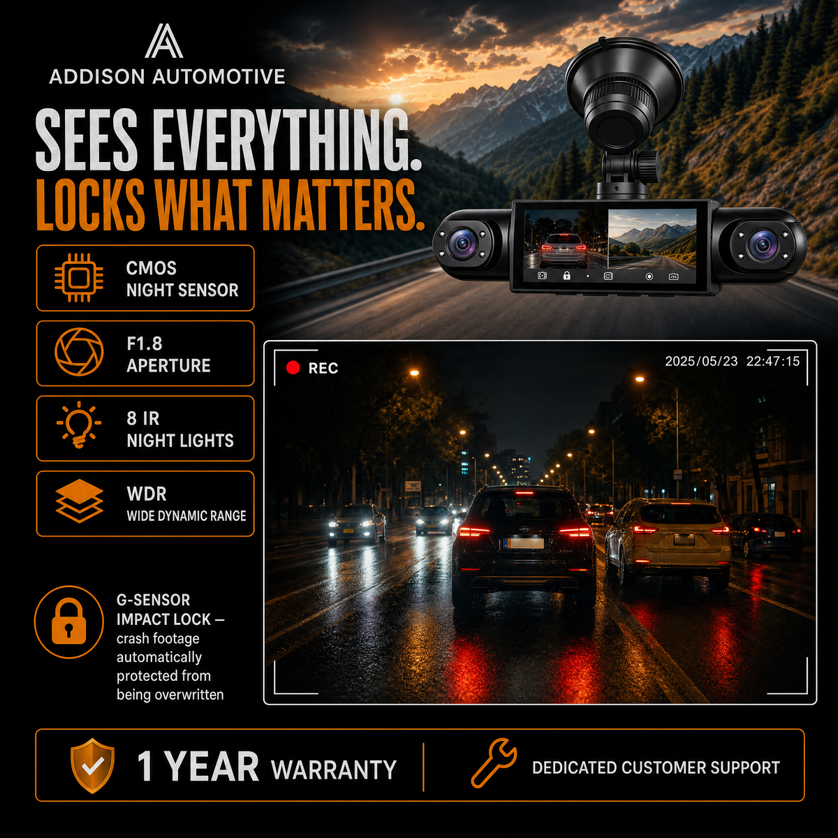 Rivtec GuardView 360 - night vision and G-sensor impact lock
